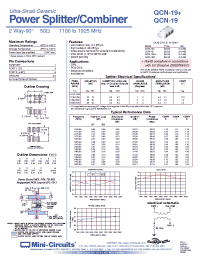 Datasheet QCN-19+ manufacturer Mini-Circuits